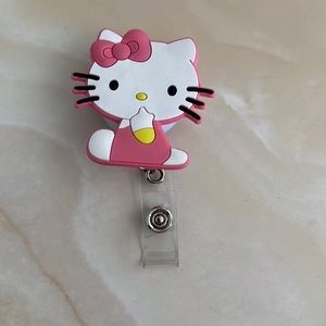 Hello Kitty Retractable ID Badge Reel
